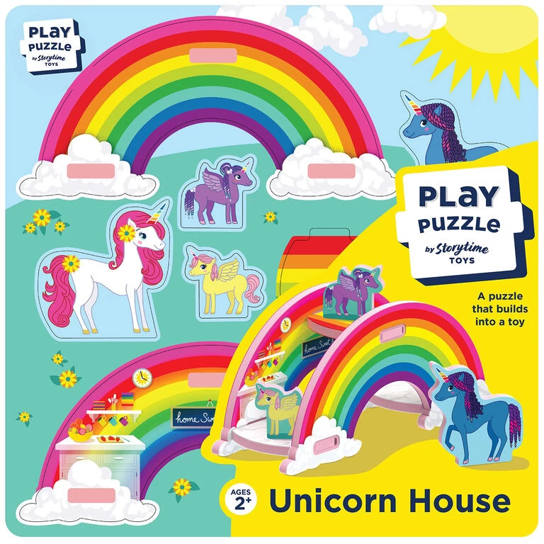 Storytime Toys 3D Unicorn Rainbow House Play Puzzle 3 Storytime Toys 3D Unicorn Rainbow House Play Puzzle