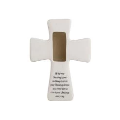 Roman All Things Through Christ Porcelain Prayer Cross -Decor Home Shop All Things Through Christ Porcelain Prayer Cross 223621 03