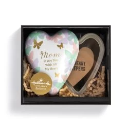 Demdaco With All My Heart Art Heart Keeper Trinket Box -Decor Home Shop Art Heart Resin and Metal Trinket Dish 1003480437 03