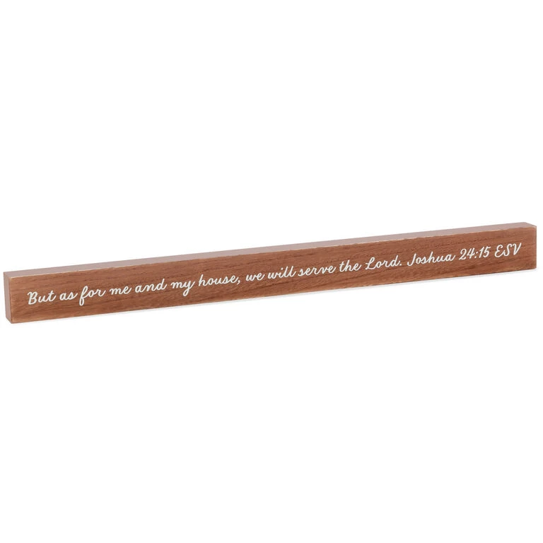 Hallmark As For Me And My House Scripture Quote Sign, 23.5x2 3 Hallmark As For Me And My House Scripture Quote Sign, 23.5x2