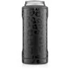 BruMate Onyx Leopard Stainless Steel Skinny Can Cooler, 12 Oz. -Decor Home Shop Black Leopard Print Slim Can Cooler HS12OL 01
