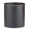 Black Recycled Iron And Brass Crock