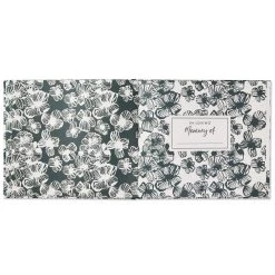 Hallmark In Loving Memory Floral Funeral Guest Book -Decor Home Shop Black and White Floral Guest Book for Funeral 1BMK1609 03