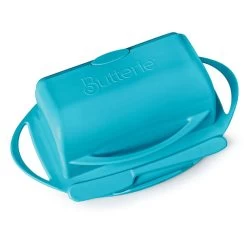 Aqua Butterie Flip-Top Butter Dish -Decor Home Shop Blue Plastic FlipTop Butter Dish With Knife BTRAQU1009 03