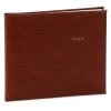 Hallmark Brown Hexagonal Pattern Guest Book -Decor Home Shop Brown Faux Leather Geometric Pattern Guest Book 1EDY3152 01
