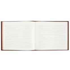 Hallmark Brown Hexagonal Pattern Guest Book -Decor Home Shop Brown Faux Leather Geometric Pattern Guest Book 1EDY3152 03