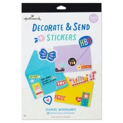 Hallmark Decorate And Send Colorful Sticker Book -Decor Home Shop Bulk Pack of Colorful Stickers for Kids 3SSJ1201 04