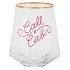 Hallmark Call A Cab Geometric Stemless Wine Glass, 19 Oz. 1 Hallmark Call A Cab Geometric Stemless Wine Glass, 19 Oz. -Decor Home Shop Call a Cab Geometric Stemless Wine Glass 1BRW3241 01
