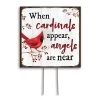 My Word! Cardinal Plant Poke Accent Sign -Decor Home Shop Cardinal Plant Accent Sign 77801 01