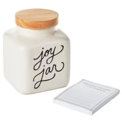 Hallmark Ceramic Joy Jar And Notepad, Set Of 2 -Decor Home Shop Ceramic Joy Jar and Note Pad 1SNN1080 03