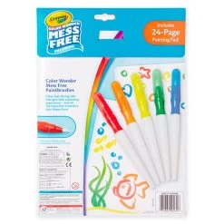 Crayola® Color Wonder Paintbrush Pens And Drawing Pad Set -Decor Home Shop Color Wonder Paintbrush Pens and Paper Set 11CRA2009 04