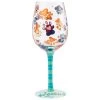 Lolita Love My Rescue Handpainted Wine Glass, 15 Oz. 1 Lolita Love My Rescue Handpainted Wine Glass, 15 Oz. -Decor Home Shop Colored Paw Prints Handpainted Wine Glass 6008798 01