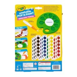 Crayola® Pop & Paint Washable Watercolor Palette -Decor Home Shop Crayola Pop and Paint Washable Watercolor Palette 11CRA2067 03
