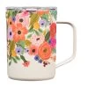 Corkcicle Rifle Paper Co. Garden Party Mug, 16 Oz. -Decor Home Shop Cream Garden Party Insulated 16oz. Mug With Lid RP2516GCGP 01