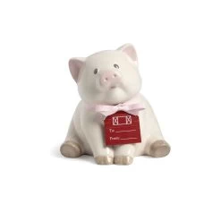 Demdaco Cream Piggy Bank, 6" -Decor Home Shop Demdaco Cream Piggy Bank for Baby 5004820073 03