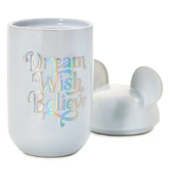 Hallmark Disney 100 Years Of Wonder Mickey Ears Mug With Sound, 10 Oz. -Decor Home Shop Dream Wish Believe White Mug With Mickey Ears 1DYG2084 02