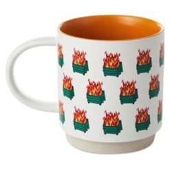 Hallmark Dumpster Fires Funny Mug, 16 Oz. -Decor Home Shop Dumpster Fires Funny Coffee Mug 1MUG3529 02