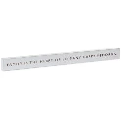 Hallmark Family Is The Heart Wood Quote Sign, 23.5x2