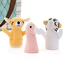 Hallmark My Zoo Activity Bag With Finger Puppets -Decor Home Shop Finger Puppet Animal Set and Book Bag 1BBY4820 02