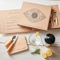 Garnish Tools In Cardboard Book Box, Set Of 3 -Decor Home Shop Garnish Tools in Cardboard Book Box G5272 04