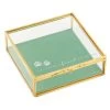 Hallmark The Love Of A Friend Glass Pet Memory Box, 5x5 -Decor Home Shop Glass and Metal Memory Keeper Box for Loss of Pet 1BMK1616 01