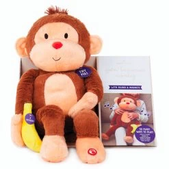 Hallmark Goin' Bananas Monkey Singing Stuffed Animal, 12" -Decor Home Shop Goin Bananas Interactive Monkey Stuffed Animal With Sound 1PSB2187 04