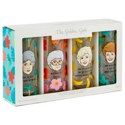Hallmark The Golden Girls Glasses, Set Of 4 -Decor Home Shop Golden Girls Drinking Glasses Set of 4 1GOL1049 03