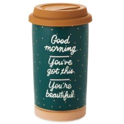 Hallmark Good Morning Ceramic Travel Mug, 12 Oz.