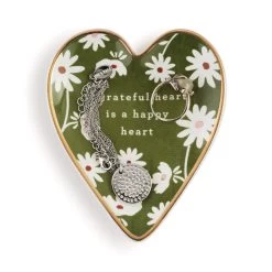 Demdaco Grateful Art Heart Trinket Dish -Decor Home Shop Grateful Art Heart Trinket Dish 1003480400 03