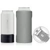 BruMate Matte Gray Stainless Steel 3-in-1 Can Cooler, 12/16 Oz. 1 BruMate Matte Gray Stainless Steel 3-in-1 Can Cooler, 12/16 Oz. -Decor Home Shop Gray 3in1 Can Cooler HT16G 01