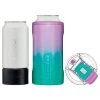 BruMate Glitter Mermaid Stainless Steel 3-in-1 Can Cooler, 12/16 Oz. -Decor Home Shop Green and Purple Shimmer 3in1 Can Cooler HT16GLTQ 01