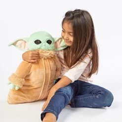 Pillow Pets Disney Star Wars: The Mandalorian Grogu Plush Toy, 16" -Decor Home Shop Grogu Pillow Pet from Star Wars The Mandalorian 03201497E 04