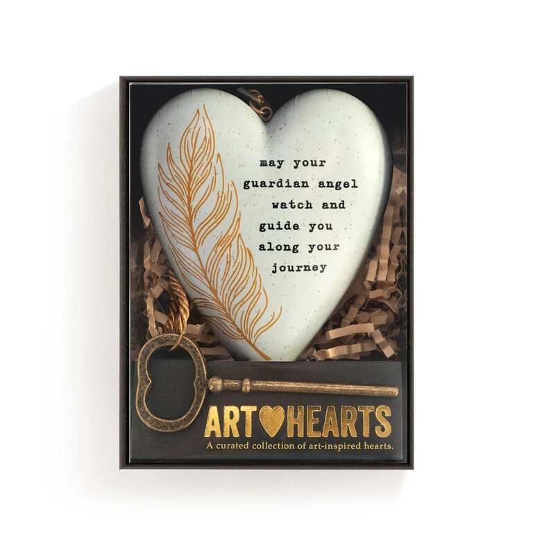 Demdaco Guardian Angel Art Heart With Key Stand 6 Demdaco Guardian Angel Art Heart With Key Stand - Image 4