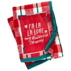 Hallmark Channel Fa-La-La-Love Plaid Blanket, 50x60 10 Hallmark Channel Fa-La-La-Love Plaid Blanket, 50x60 -Decor Home Shop Hallmark Channel FaLaLaLove Plaid Blanket 1XKT3520 03