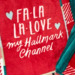 Hallmark Channel Fa-La-La-Love Plaid Blanket, 50x60 13 Hallmark Channel Fa-La-La-Love Plaid Blanket, 50x60 -Decor Home Shop Hallmark Channel FaLaLaLove Plaid Blanket 1XKT3520 06