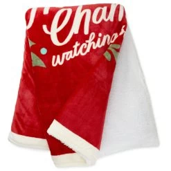 Hallmark Channel Red Oversized Blanket, 60x80 -Decor Home Shop Hallmark Channel FamilySized Blanket 1XKT3505 03