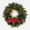 Hallmark Channel Truck Motion-Activated Wreath With Sound And Light, 14" -Decor Home Shop Hallmark Channel Truck Wreath With Sound and Light 1XKT3406 01