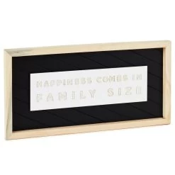 Hallmark Family Size Happiness Framed Quote Sign, 14x7