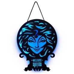 Hallmark Disney The Haunted Mansion Madam Leota Lighted Hanging Sign, 11x16 -Decor Home Shop Haunted Mansion Madame Leota Metal Sign With Light 1HGN1503 03