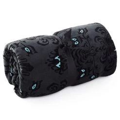 Hallmark Disney The Haunted Mansion Glow-in-the-Dark Throw Blanket, 50x60 7 Hallmark Disney The Haunted Mansion Glow-in-the-Dark Throw Blanket, 50x60 -Decor Home Shop Haunted Mansion Wallpaper Pattern Fuzzy Blanket 1HGN1280 03