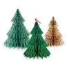 Hallmark Honeycomb Trees 3D Pop-Up Christmas Decorations, Set Of 3 -Decor Home Shop Honeycomb Trees 3D PopUp Christmas Decorations Set 1999XPJ8046 01