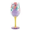 Lolita I (Heart) Mom Handpainted Wine Glass, 15 Oz. -Decor Home Shop I Heart Mom Handpainted Wine Glass 6012485 01