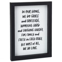 Hallmark In Our Home Framed Quote Sign, 6x8
