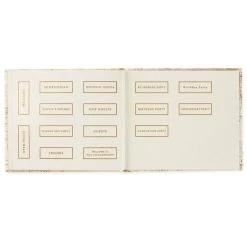 Hallmark Ivory And Gold Guest Book -Decor Home Shop Ivory and Gold Guest Book 1EDY3149 05