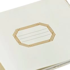 Hallmark Ivory And Gold Guest Book -Decor Home Shop Ivory and Gold Guest Book 1EDY3149 07