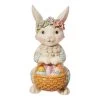 Enesco Jim Shore Pint Bunny With Floral Crown And Basket Figurine, 5" 2 Enesco Jim Shore Pint Bunny With Floral Crown And Basket Figurine, 5" -Decor Home Shop Jim Shore Bunny With Floral Crown and Basket Figurine 6012443 01