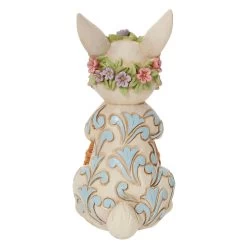 Enesco Jim Shore Pint Bunny With Floral Crown And Basket Figurine, 5" 5 Enesco Jim Shore Pint Bunny With Floral Crown And Basket Figurine, 5" -Decor Home Shop Jim Shore Bunny With Floral Crown and Basket Figurine 6012443 02