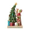 Enesco Jim Shore Dr. Seuss Grinch And Cindy Lou Who Decorating Tree Figurine, 10.4" -Decor Home Shop Jim Shore Grinch and Cindy Lou Who Decorate Tree Figurine 6012694 01