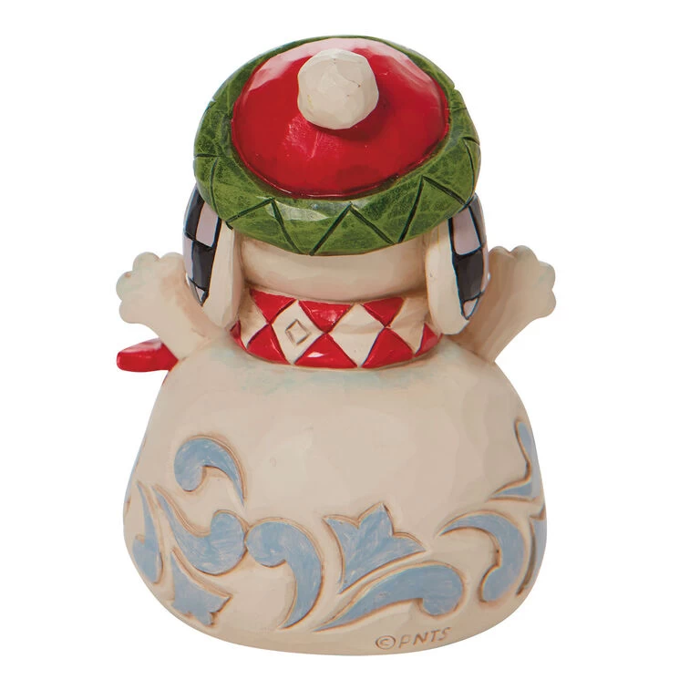 Enesco Jim Shore Peanuts Mini Snoopy Snowman Figurine, 3.5" 4 Enesco Jim Shore Peanuts Mini Snoopy Snowman Figurine, 3.5" - Image 2
