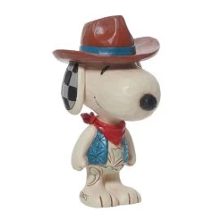 Enesco Jim Shore Peanuts Snoopy Cowboy Figurine, 5.55"